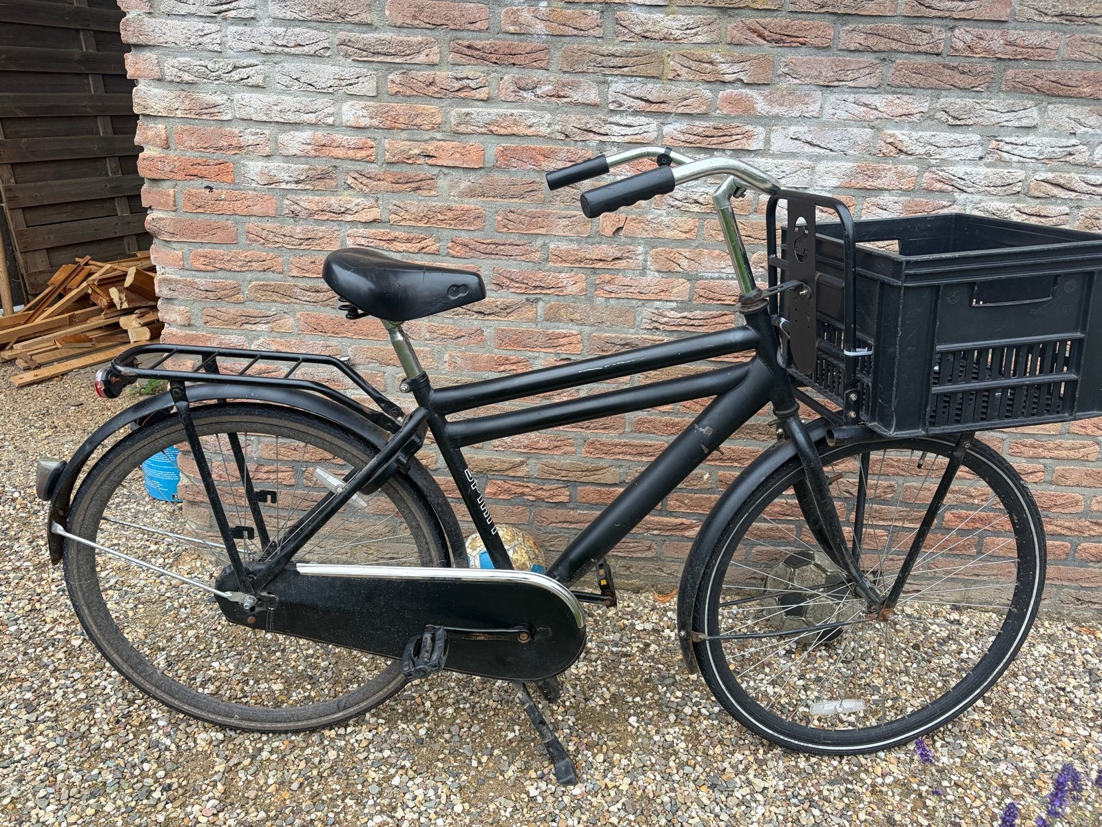 Spirit fiets met voordrager en krat, Ophalen, Gebruikt, 26 inch of meer