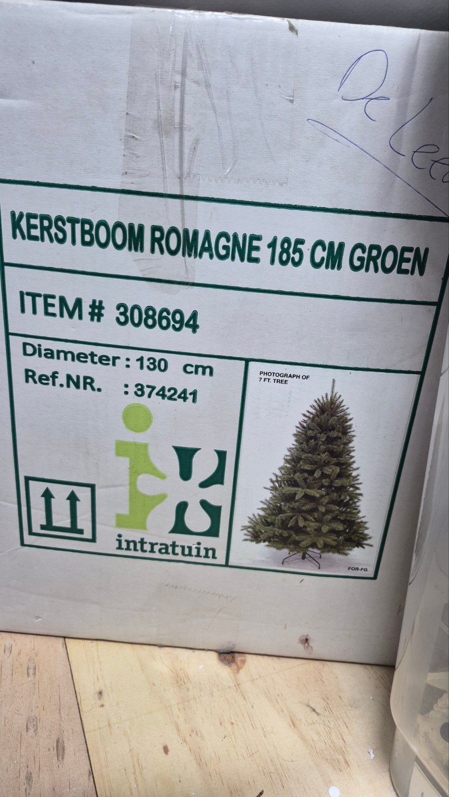 kunstkerstboom zonder versiering, Ophalen of Verzenden, Gebruikt