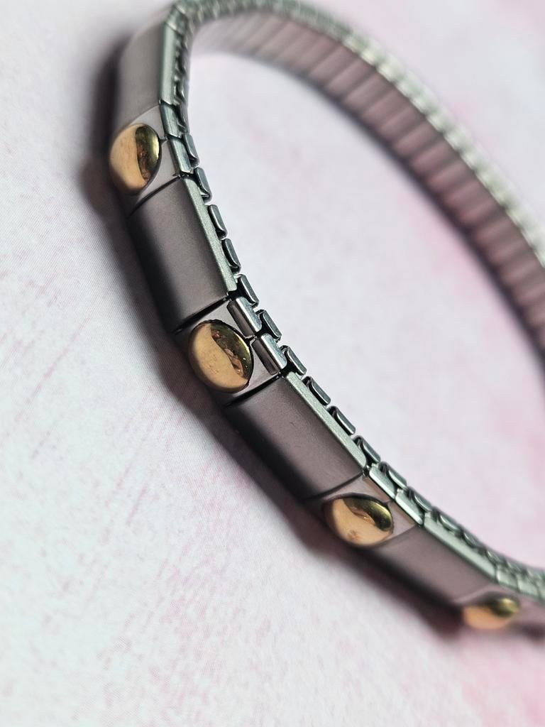 Zoppini armband staal met gouden details, Sieraden, Tassen en Uiterlijk, Ophalen, Zo goed als nieuw, Goud, Staal