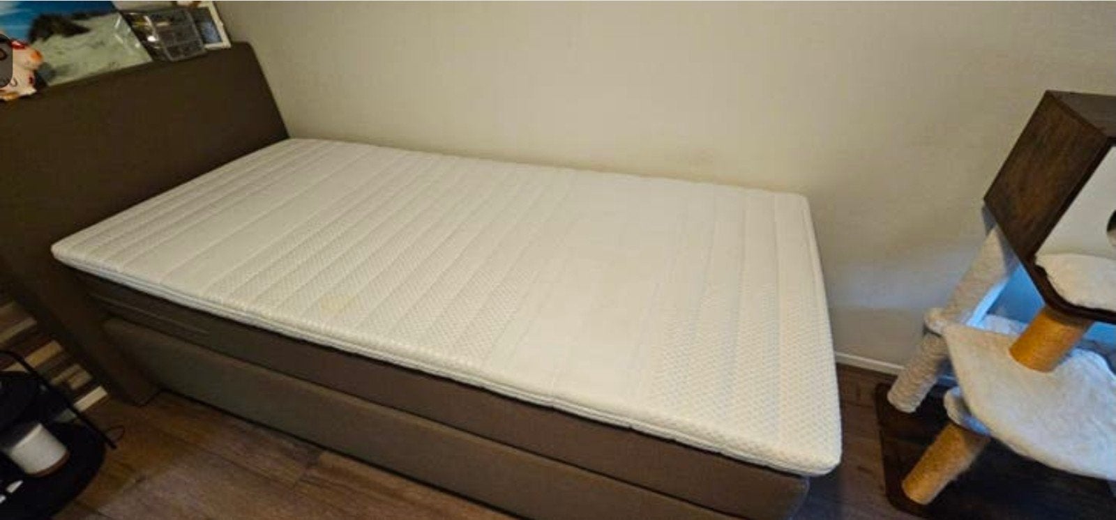 Eenpersoons Karlsson Arendal boxspring, Ophalen, 90 cm, Eenpersoons, Zo goed als nieuw