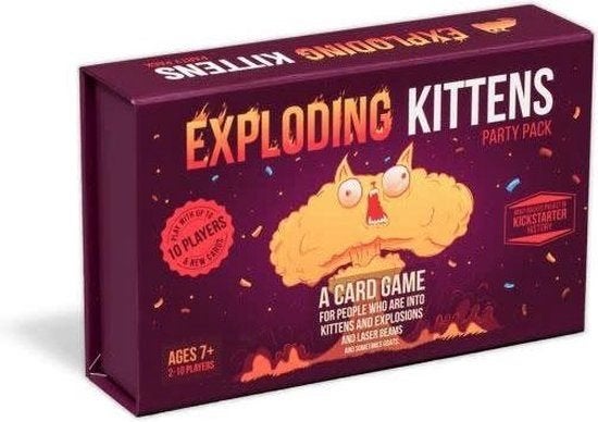 Exploding Kittens Party Pack, Een of twee spelers, Ophalen of Verzenden, Zo goed als nieuw, Exploding Kittens
