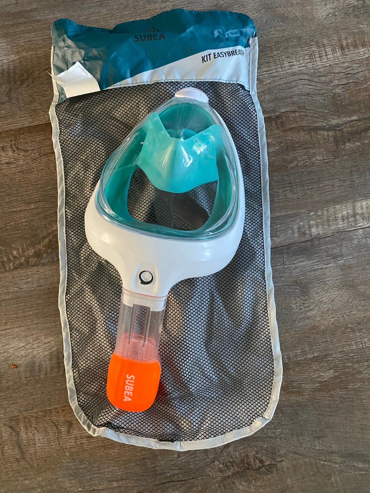 Snorkel afsluitbaar perfecte staat maat: S/M in opbergzakje., Ophalen of Verzenden, Zo goed als nieuw, Snorkelmasker