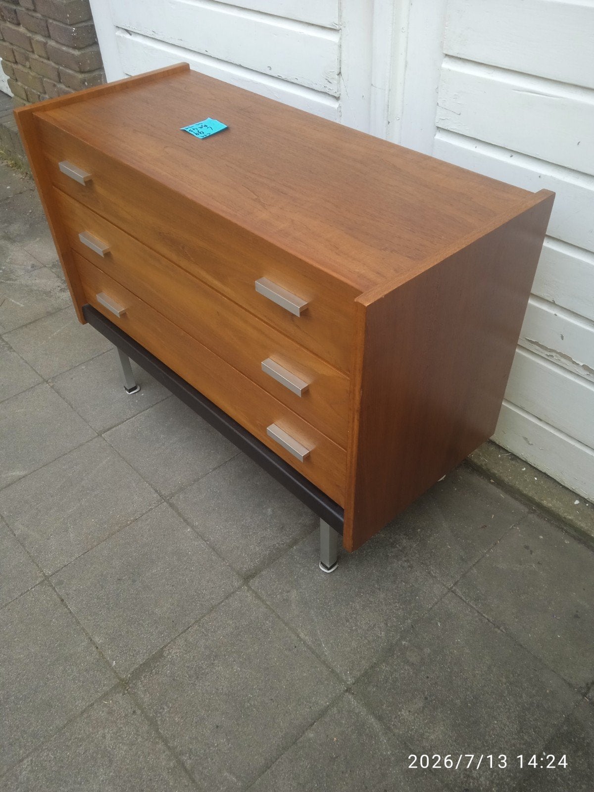 Ladekast, kaptafel, halkast met klep jaren 60, Huis en Inrichting, Ophalen, 1 of 2 laden, 50 tot 100 cm, Zo goed als nieuw