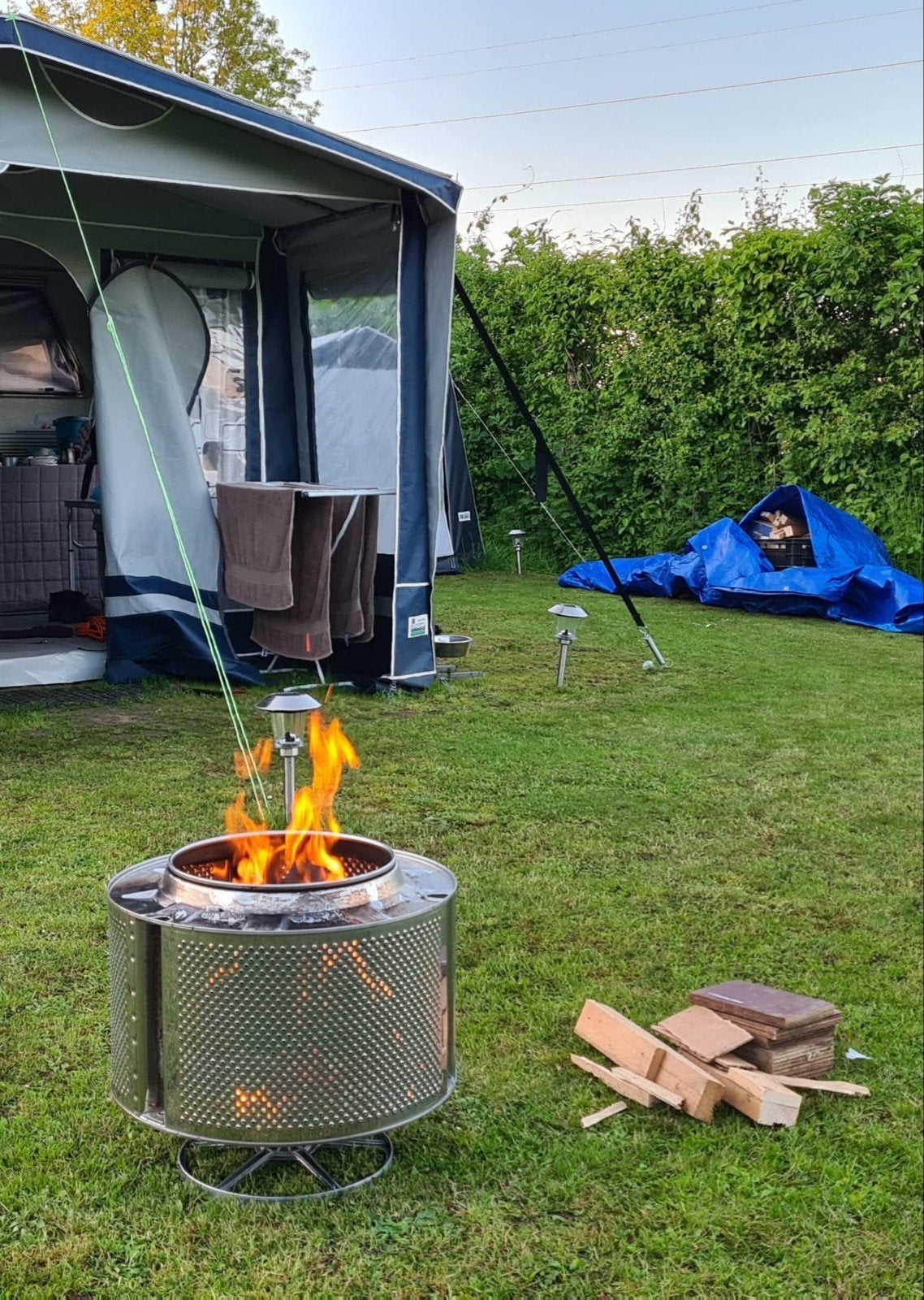 Vuurkorf van wasmachinetrommel, Tuin en Terras, Ophalen