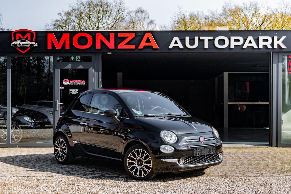 Fiat 500 1.2 Lounge | Digital Dash | Panoramadak | Navi, Voorwielaandrijving, Gebruikt, Zwart, Zwart