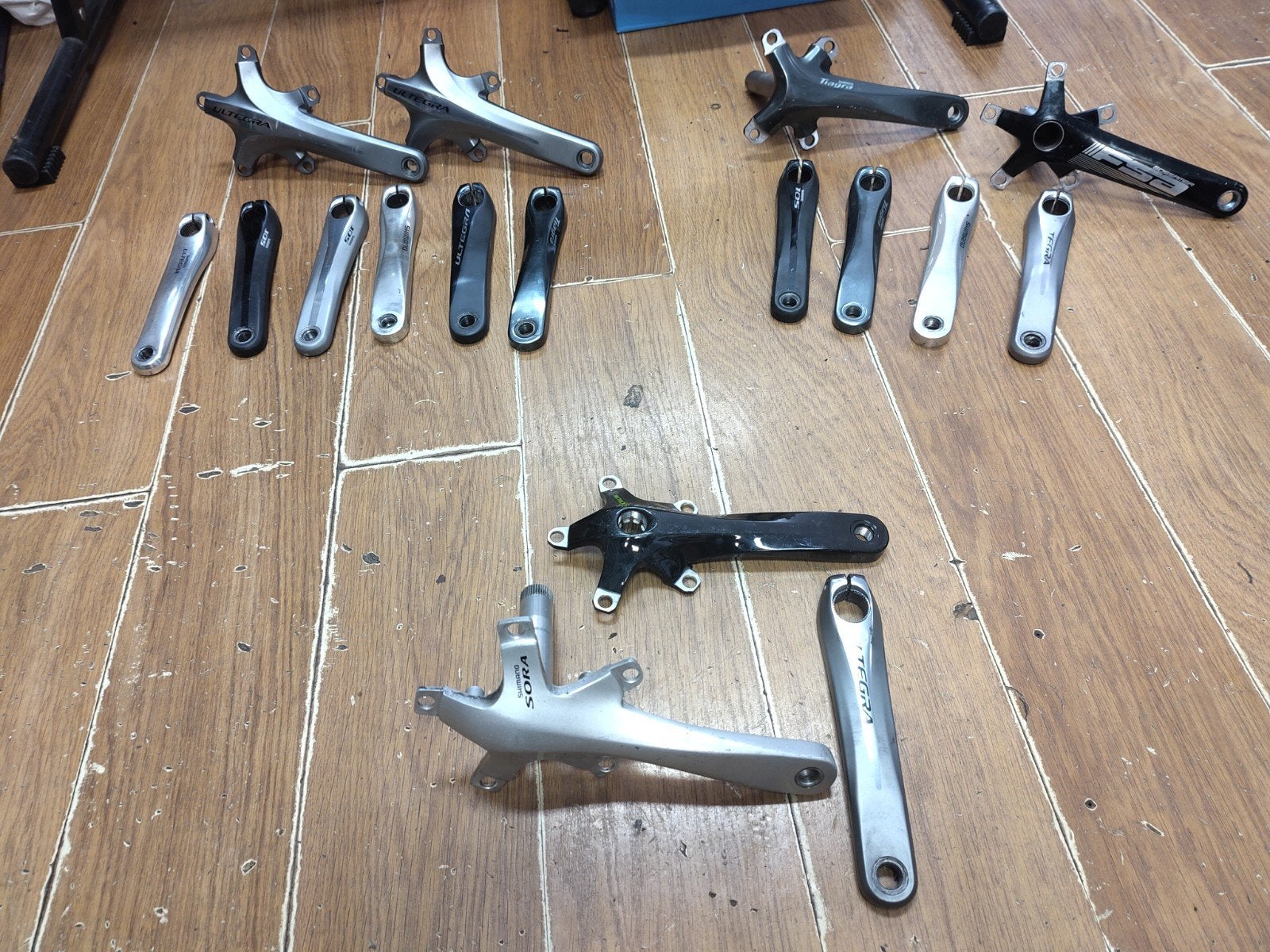 17x Shimano / FSA losse cranks links en rechts, Fietsen en Brommers, Crankstel of Pedalen, Gebruikt, -, Shimano