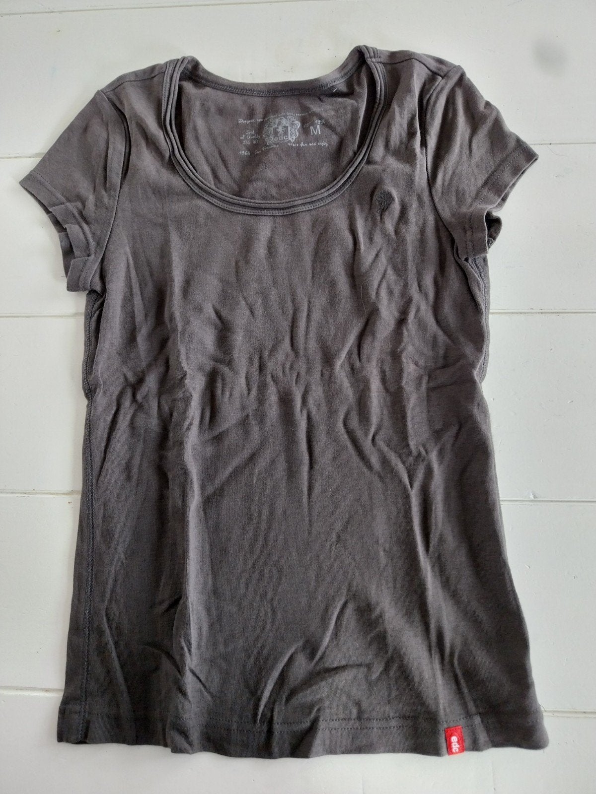 EDC by Esprit T-shirt Maat M Grijs, Maat 38/40 (M), Ophalen of Verzenden, EDC by Esprit, Korte mouw