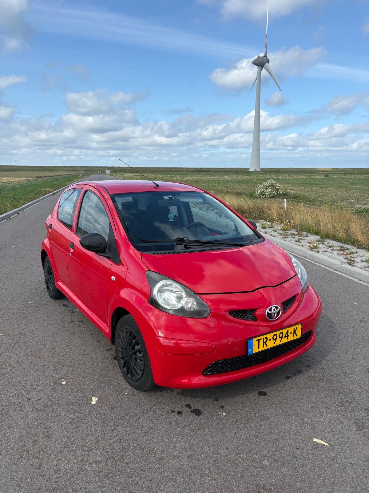 Toyota Aygo 1.0 12V Vvt-i 5DRS 2007 Rood, Auto's, Voorwielaandrijving, 4 stoelen, 68 pk, Handgeschakeld