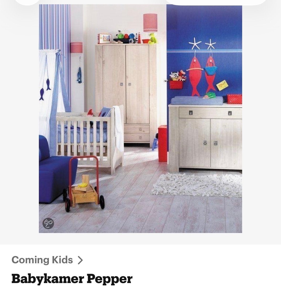 Coming Kids Pepper kledingkast steigerhout-look, Ophalen, Gebruikt, Kast, 50 tot 70 cm