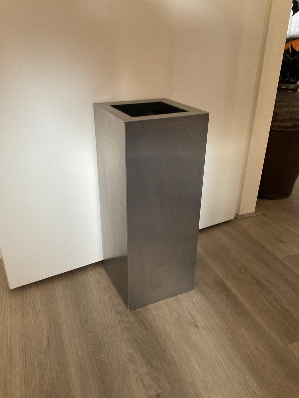 Schitterende hoge rvs vaas pot 50 hoog, Ophalen of Verzenden, Zo goed als nieuw, Metaal, 50 cm