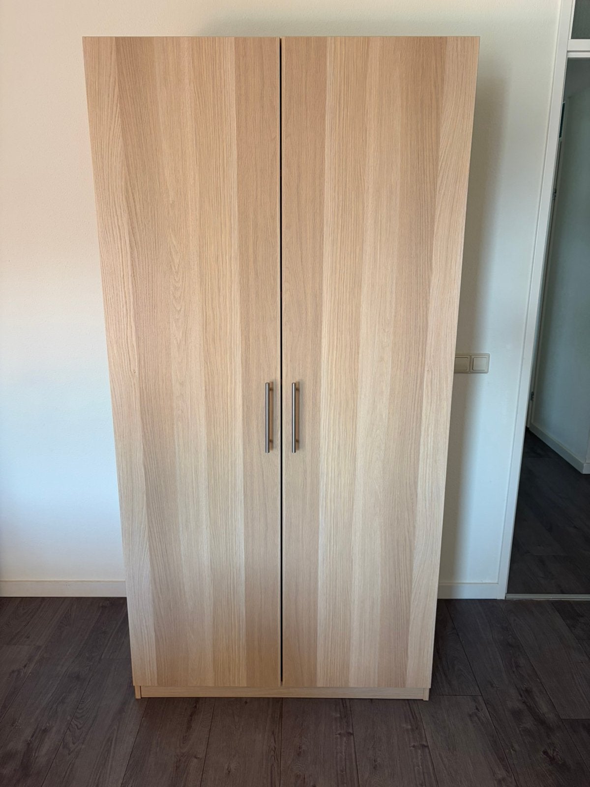 Kledingkast 100 breed 60 diep 200 hoog, Ophalen, Zo goed als nieuw, 50 tot 75 cm, 200 cm of meer