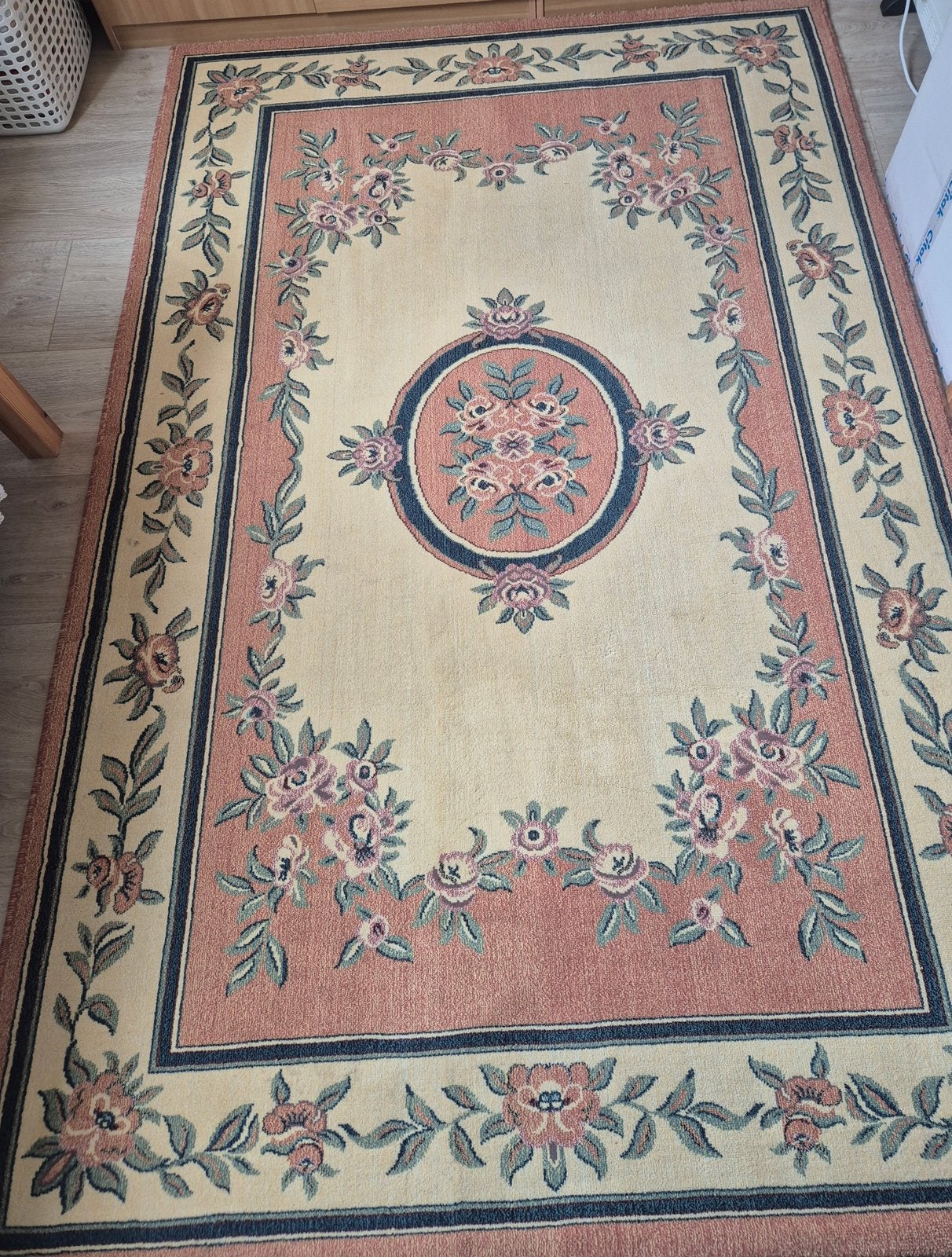 Luxe handgemaakte turks tapijt, Ophalen, Zo goed als nieuw, Rechthoekig, 200 cm of meer