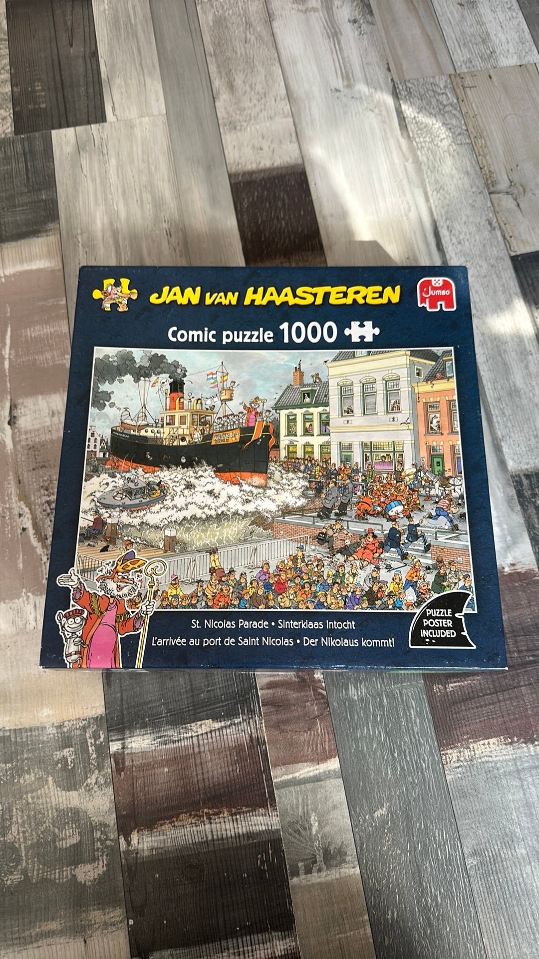 Jan van haasteren 1000 stukjes sinterklaas intocht, Hobby en Vrije tijd, Denksport en Puzzels, Ophalen of Verzenden, 500 t/m 1500 stukjes