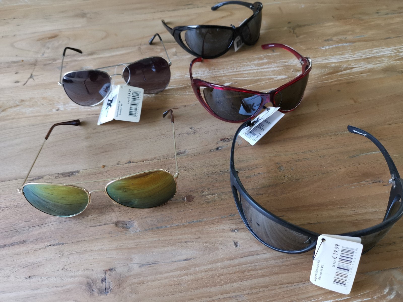 Partij (Halfords) zonnebrillen, 1 koop (v braderie of markt), Overige merken, Zonnebril, Overige kleuren, Nieuw