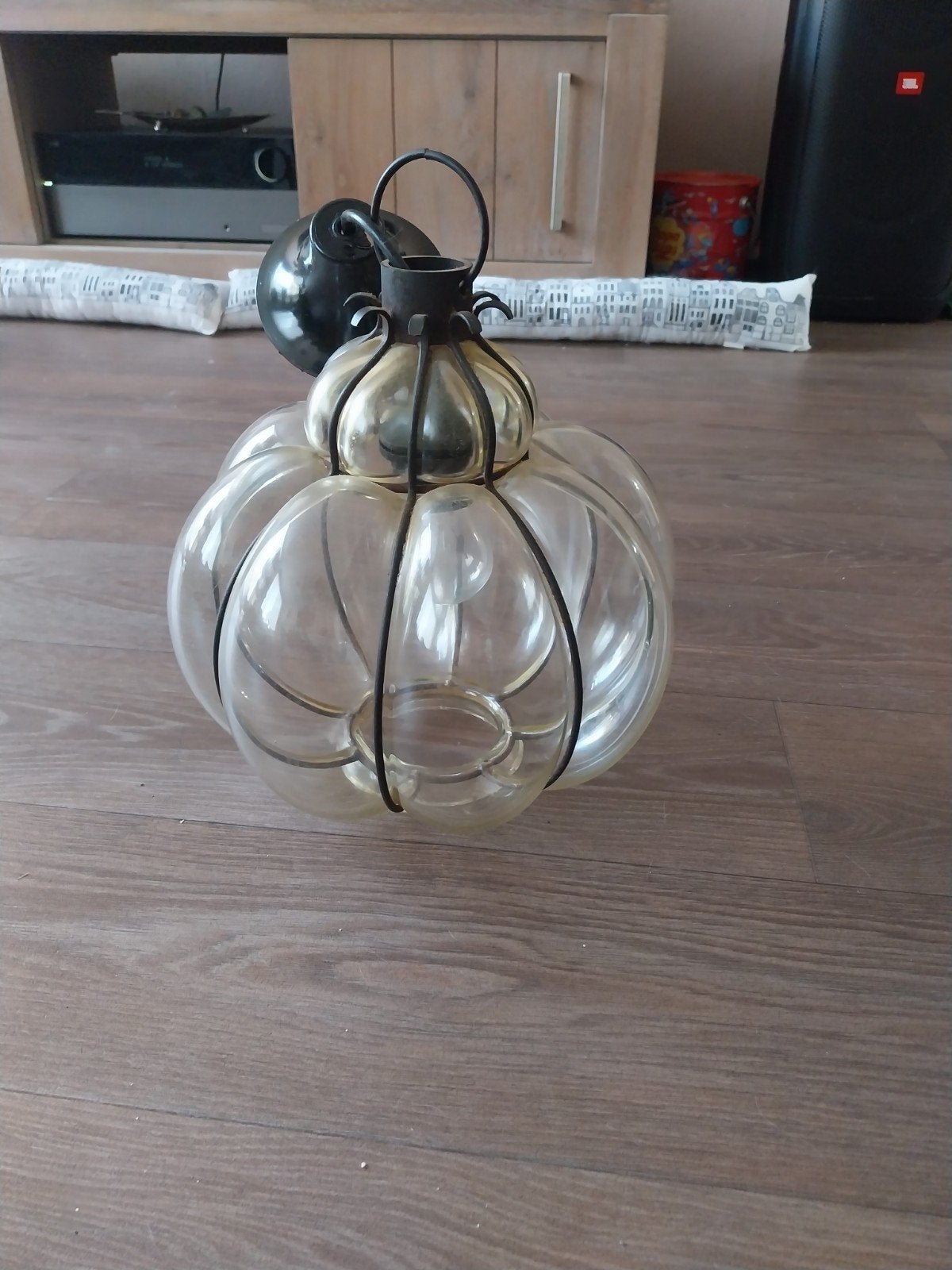 Hanglamp van Venetiaans geblazen glas, Ophalen of Verzenden