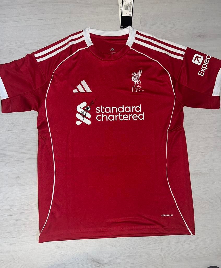 Liverpool Thuisshirt gesigneerd Mo Salah, Ophalen of Verzenden, Zo goed als nieuw, Shirt