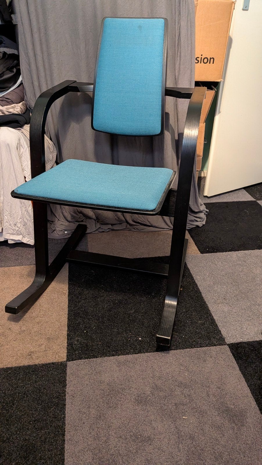 Varier Actulum / Stokke Balans Stoel - Peter Opsvik, Huis en Inrichting, Stoelen, Ophalen, Gebruikt, Zwart, Stof