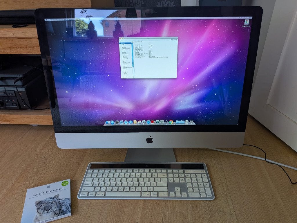 Imac 27 inch 2010 met logitech K750 keyboard, Computers en Software, Apple Desktops, Ophalen, Gebruikt, SSD, IMac