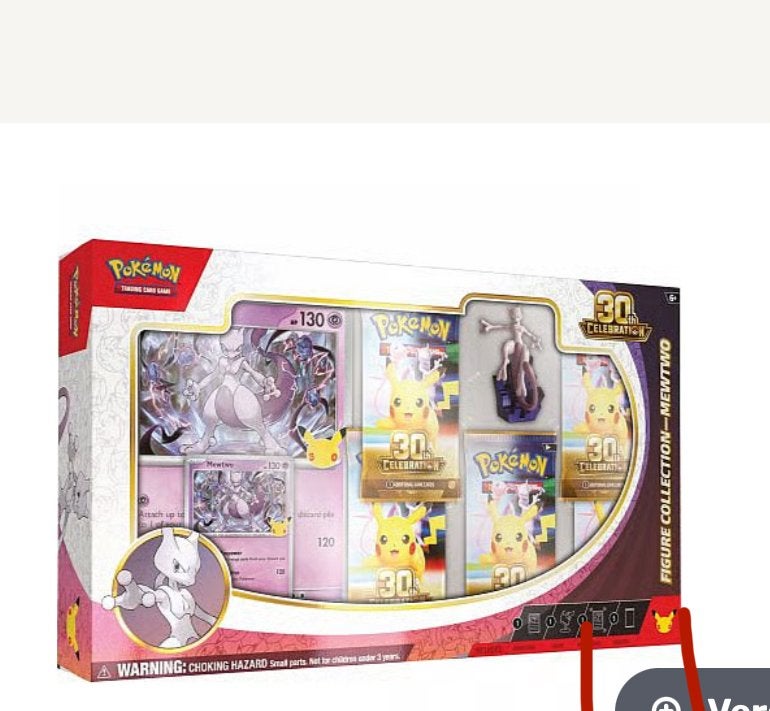 Pokemon 30th celebration premium figure collection mewtwo, Ophalen of Verzenden, Nieuw