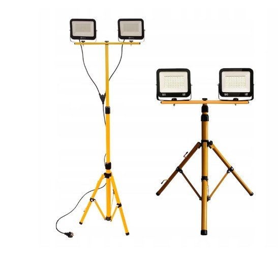 Bouwlamp statief incl 2 ledlampen 2x50 watt., Ophalen of Verzenden, Nieuw