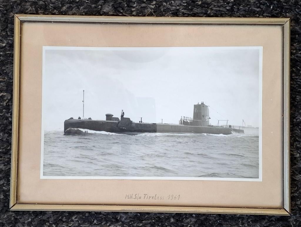 Foto HMS/m Tireless 1961, Verzamelen, Ophalen of Verzenden, Marine, Engeland, Foto of Poster