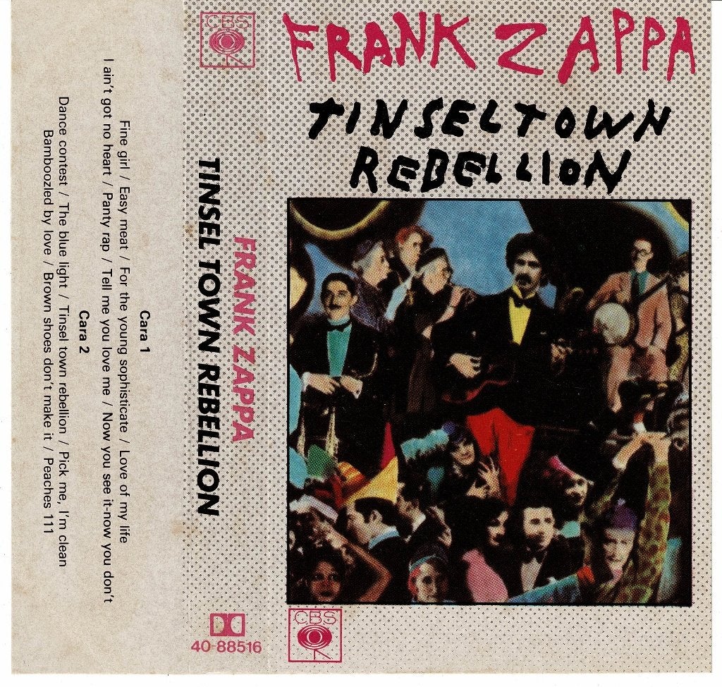 Frank Zappa – Tinsel Town Rebellion cassette Spanje, Cd's en Dvd's, Gebruikt, Verzenden, 1 bandje, Origineel