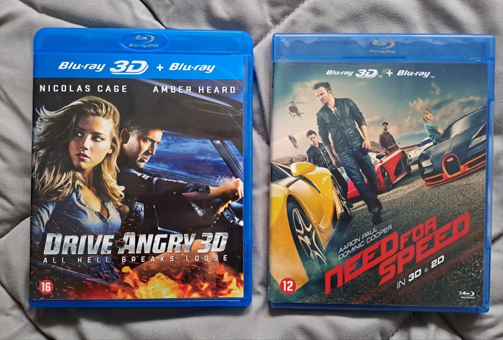 Drive Angry 3D & Need For Speed 3D Blu-ray films, Engels, Vanaf 16 jaar, Nederlands, Actie