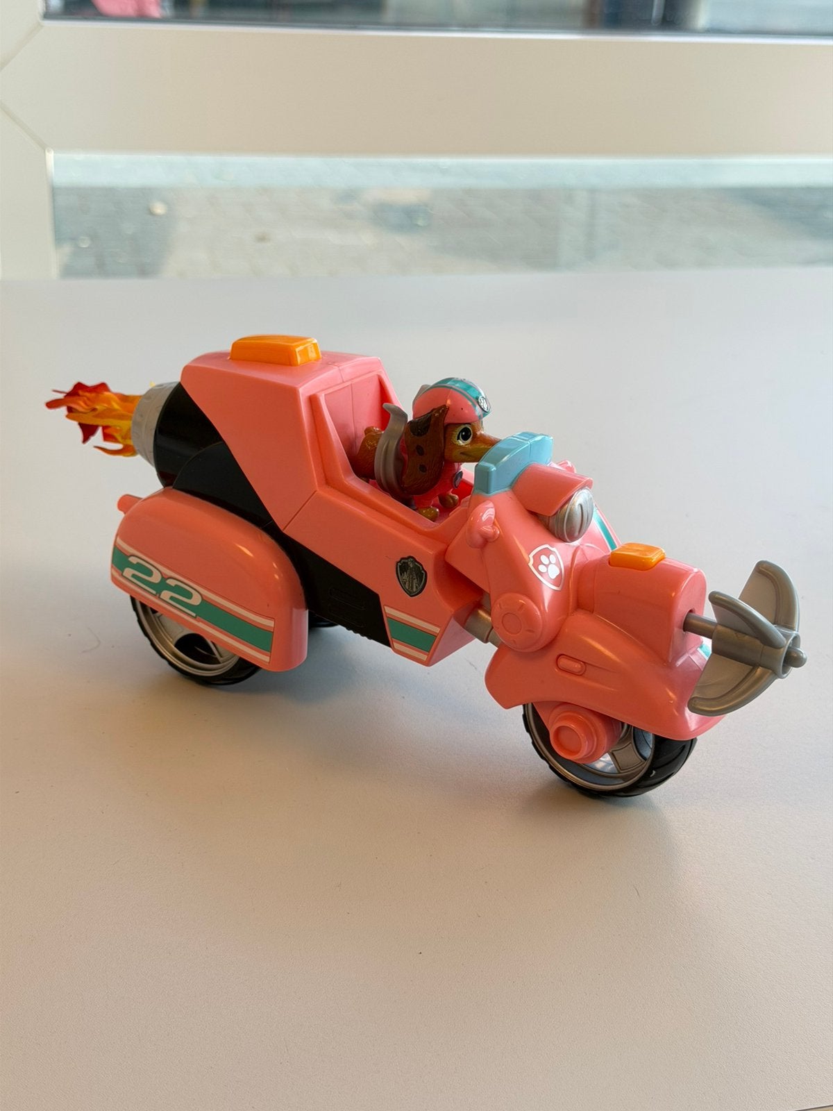 Paw Patrol Liberty roze actie Scooter Motor + hond Figuur, Ophalen of Verzenden, Zo goed als nieuw, H, H