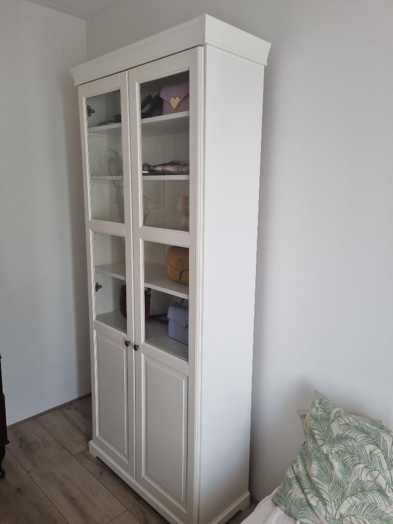 Ikea liatorp vitrinekast, Huis en Inrichting, Kasten | Vitrinekasten, Ophalen, 200 cm of meer, 50 tot 100 cm, Zo goed als nieuw