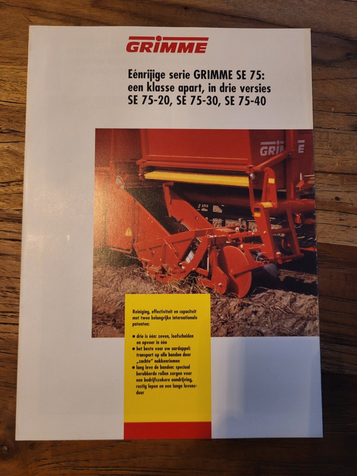 tractor folder Grimme SE 75 rooier, Ophalen of Verzenden