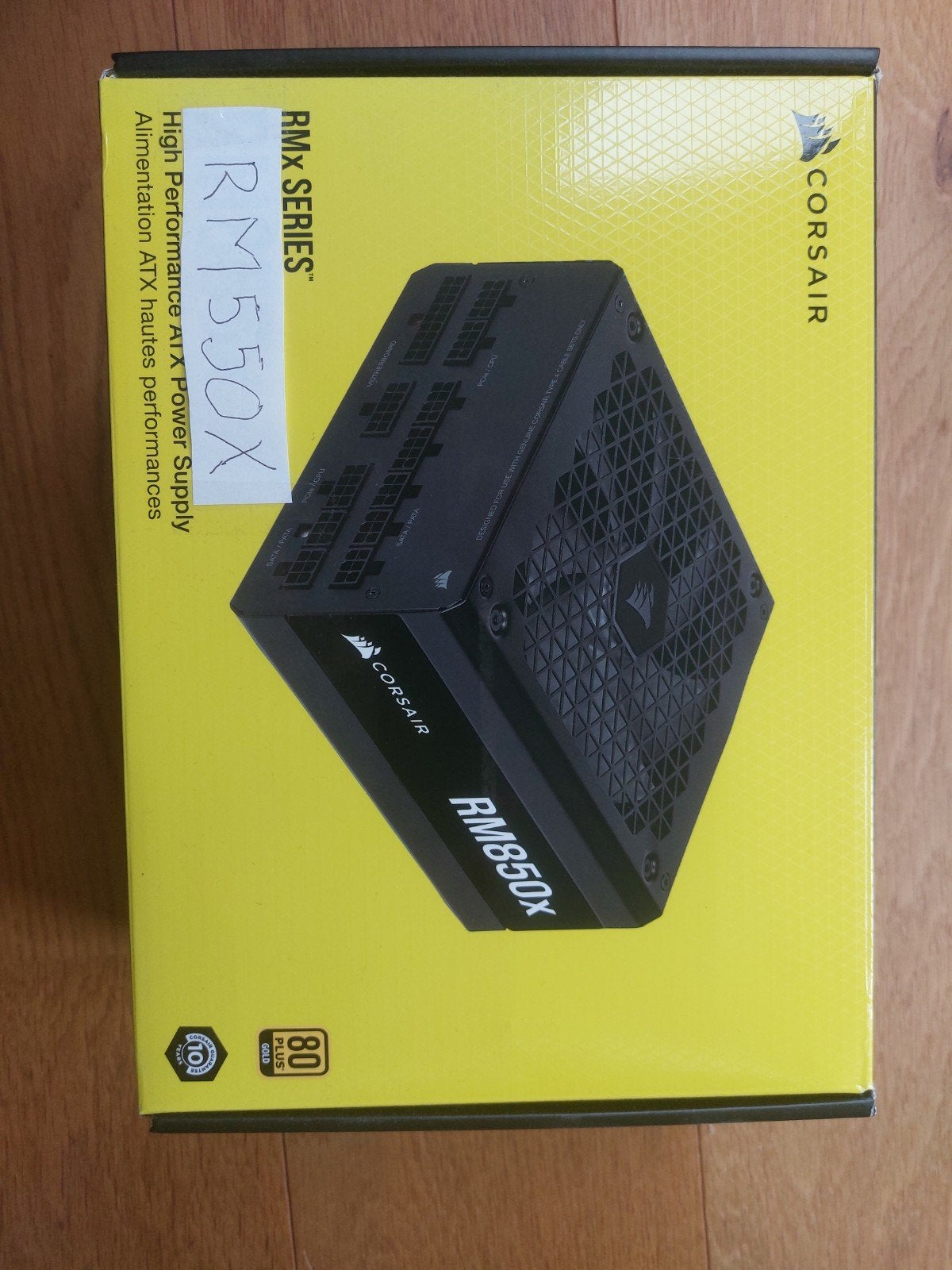 CORSAIR RM550x Voeding - Modulair, 550W, 80 PLUS Gold, Computers en Software, Interne voedingen, Ophalen