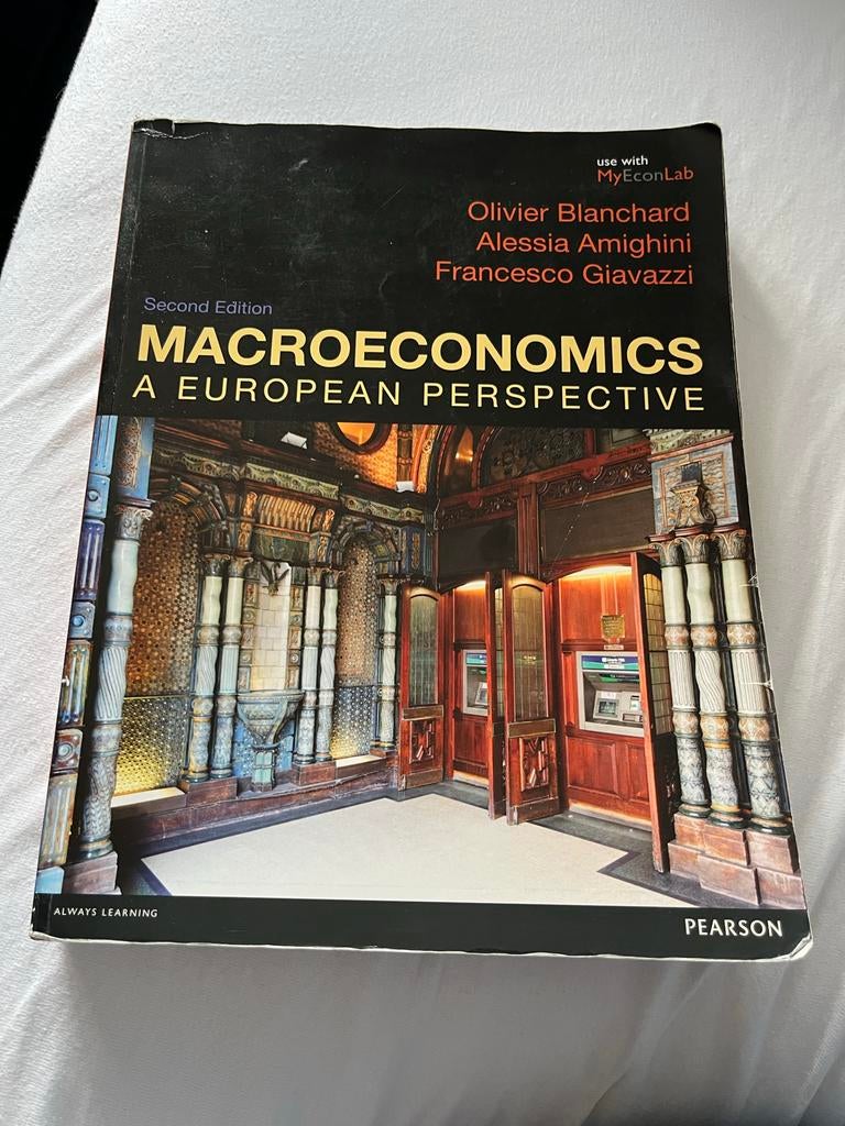 Macroeconomics: A European Perspective (Second Edition), Ophalen of Verzenden, Gamma, Zo goed als nieuw, HBO