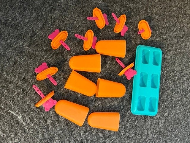 Tupperware IJsjes vormen, Overige typen, Oranje, Ophalen of Verzenden, Gebruikt