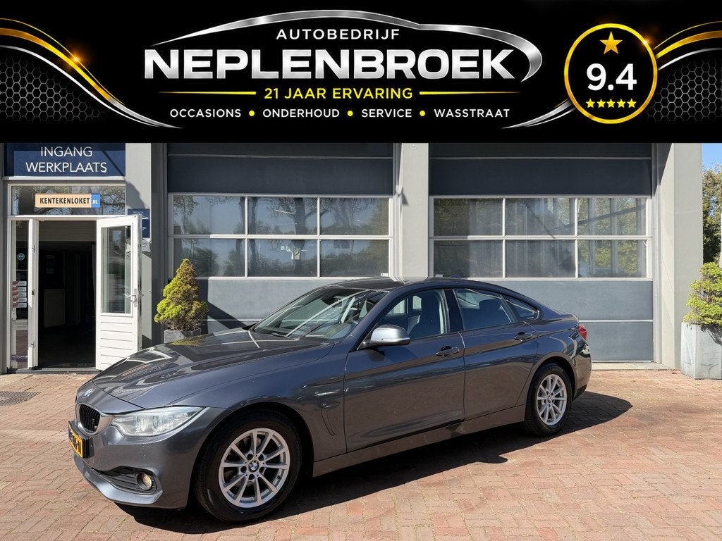 BMW 4 Serie Gran Coupé 418d High Executive Bj 2015 136pk De, Auto's, BMW, 745 kg, 4 cilinders, 1465 kg, Bedrijf