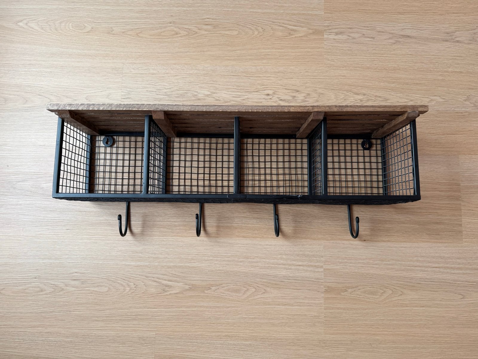 Rivièra Maison Wandkapstok met Hout en Metaal, Wandkapstok, Gebruikt, Ophalen of Verzenden, Minder dan 100 cm