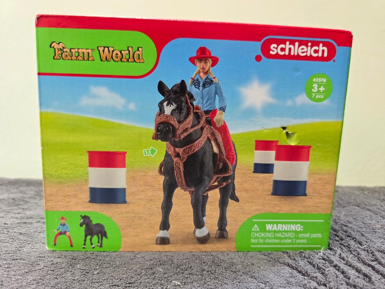 Schleich Farm World Barrel Racing Speelset 42576, Kinderen en Baby's, Speelgoed | Overig, Ophalen of Verzenden, Nieuw, Jongen of Meisje