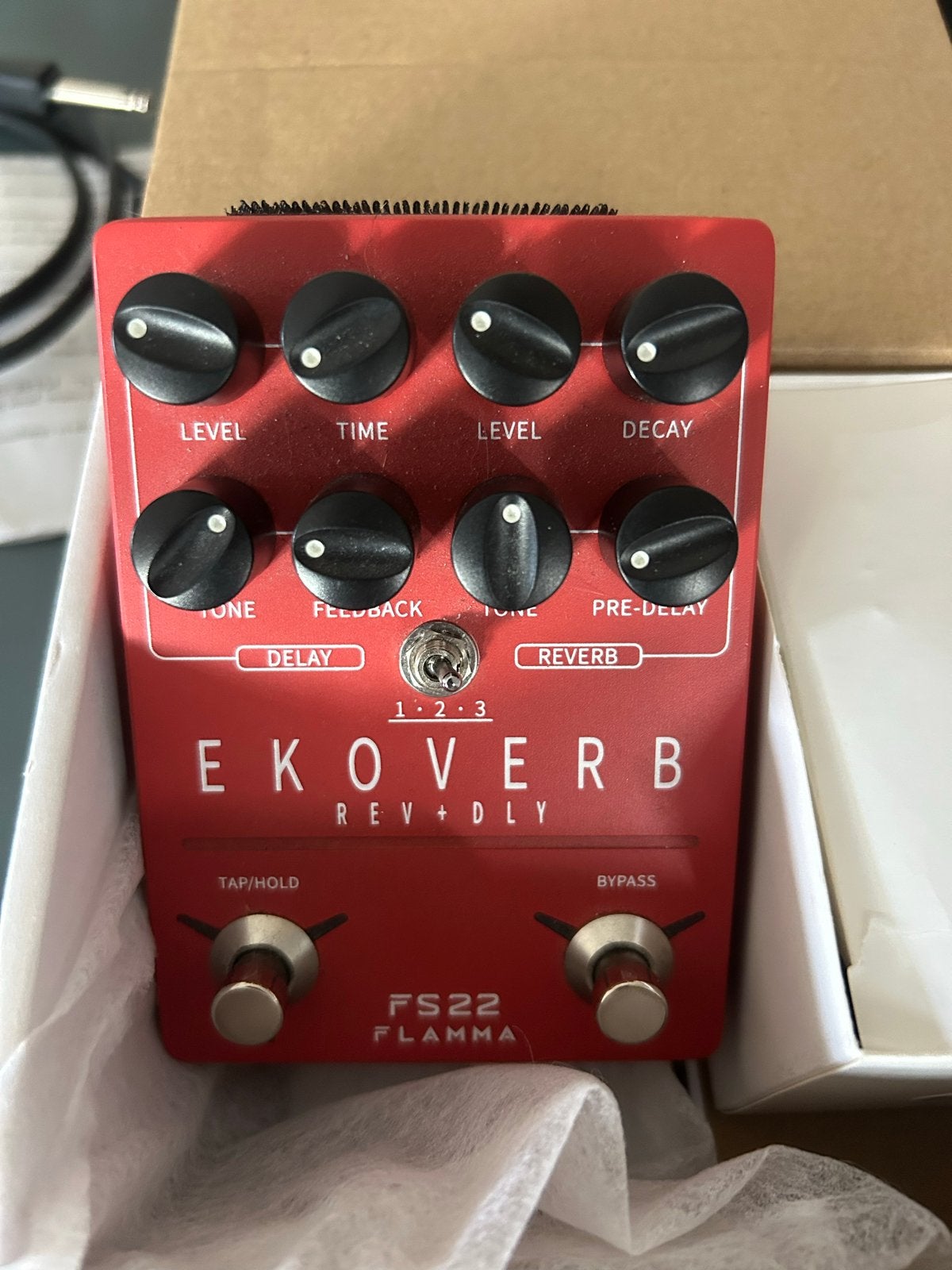Flamma FS22 Ekoverb Reverb & Delay Pedaal, Muziek en Instrumenten, Ophalen of Verzenden, Zo goed als nieuw, Delay of Echo