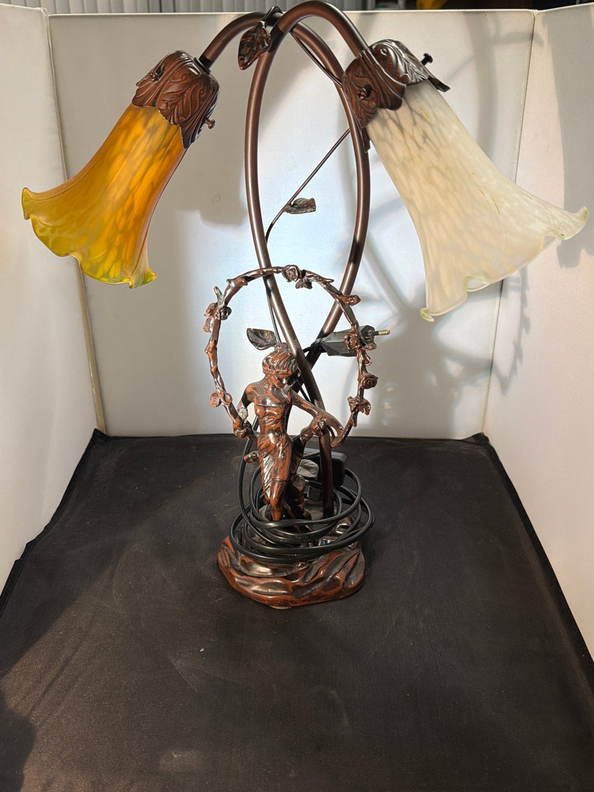 Meyda Tiffany Trellis Girl Lily 2-Lichts Accentlamp, Ophalen of Verzenden