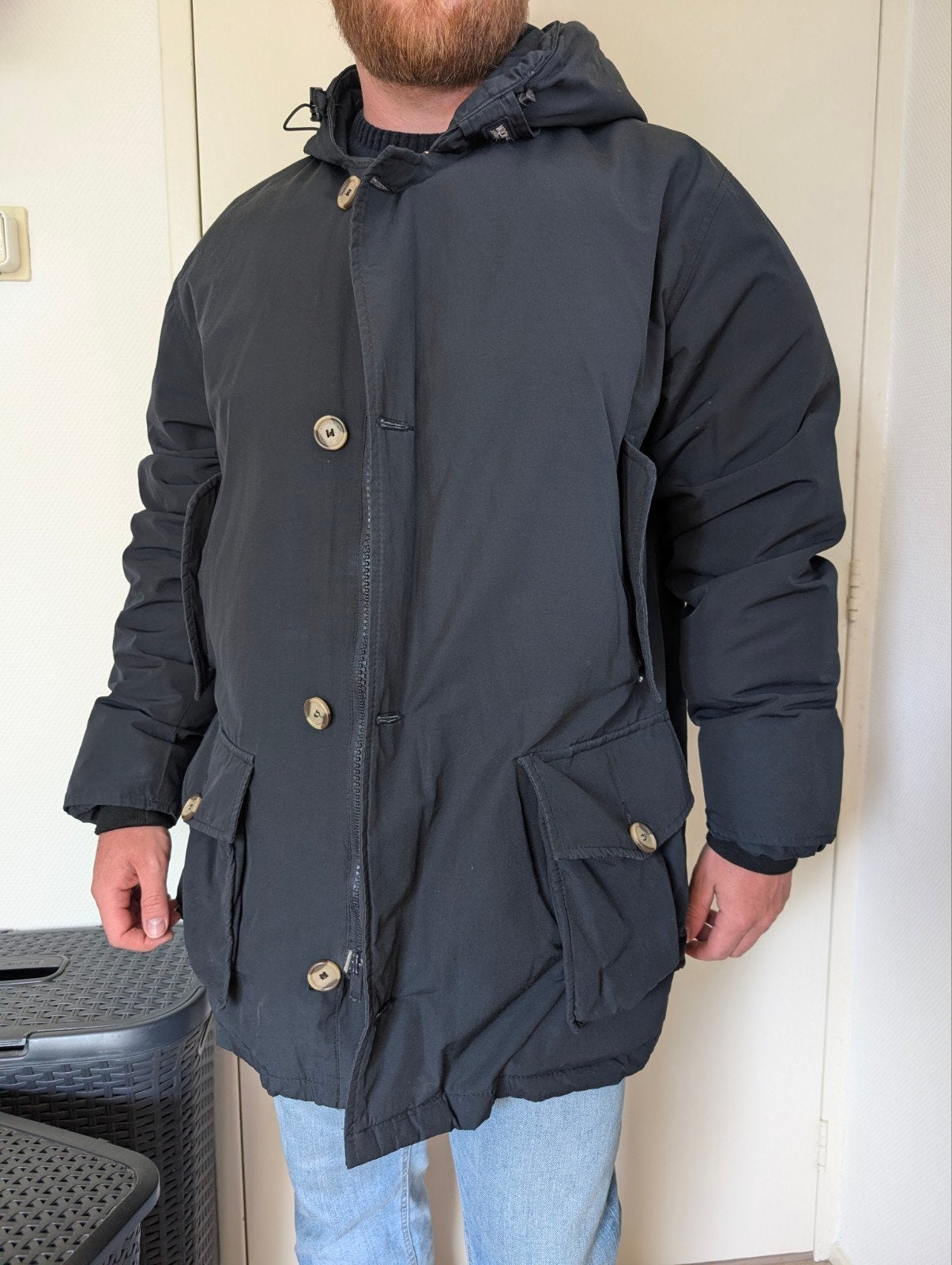 Woolrich Arctic Parka - Zwart, Maat XXL, Kleding | Heren, Jassen | Winter, Zwart, Overige maten, Ophalen of Verzenden, Gedragen