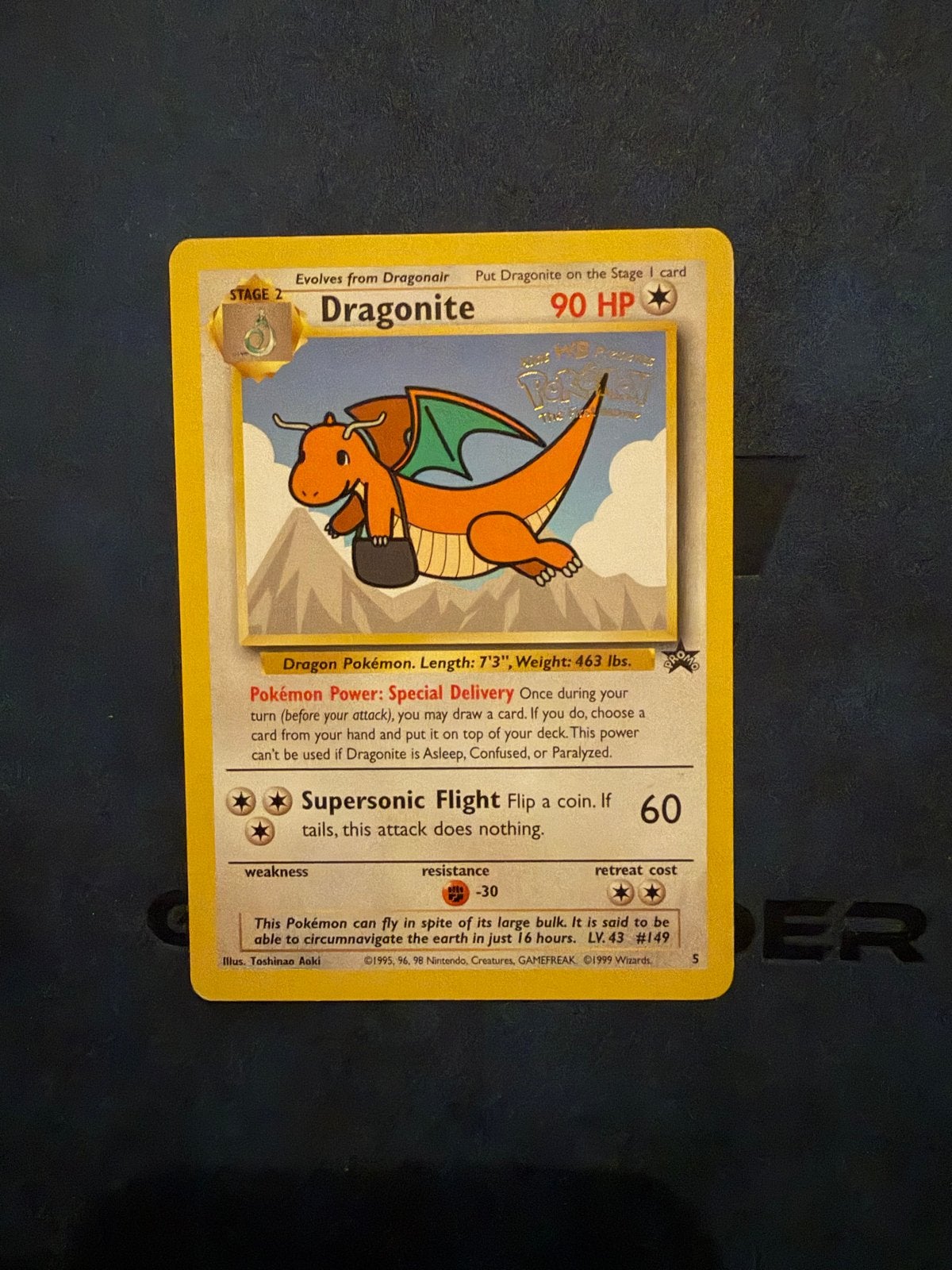 Dragonite Pokémon kaart (Wizards of the Coast), Ophalen of Verzenden, Gebruikt, Losse kaart