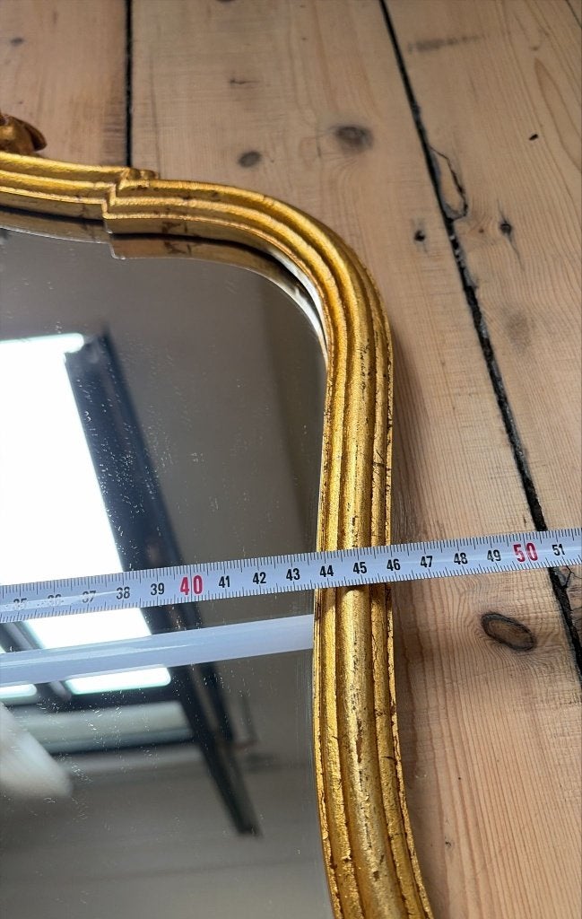 Antique-Style Gilt Wall Mirror, Huis en Inrichting, Ophalen of Verzenden, Rechthoekig, Minder dan 50 cm, Minder dan 100 cm