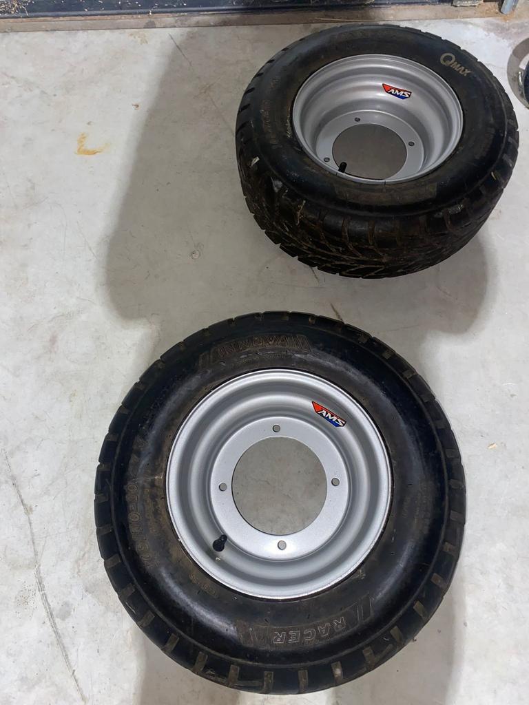 Wegbanden ktm yfz raptor kfx blaster 4x156 nieuwe velgen, Ophalen, Zo goed als nieuw