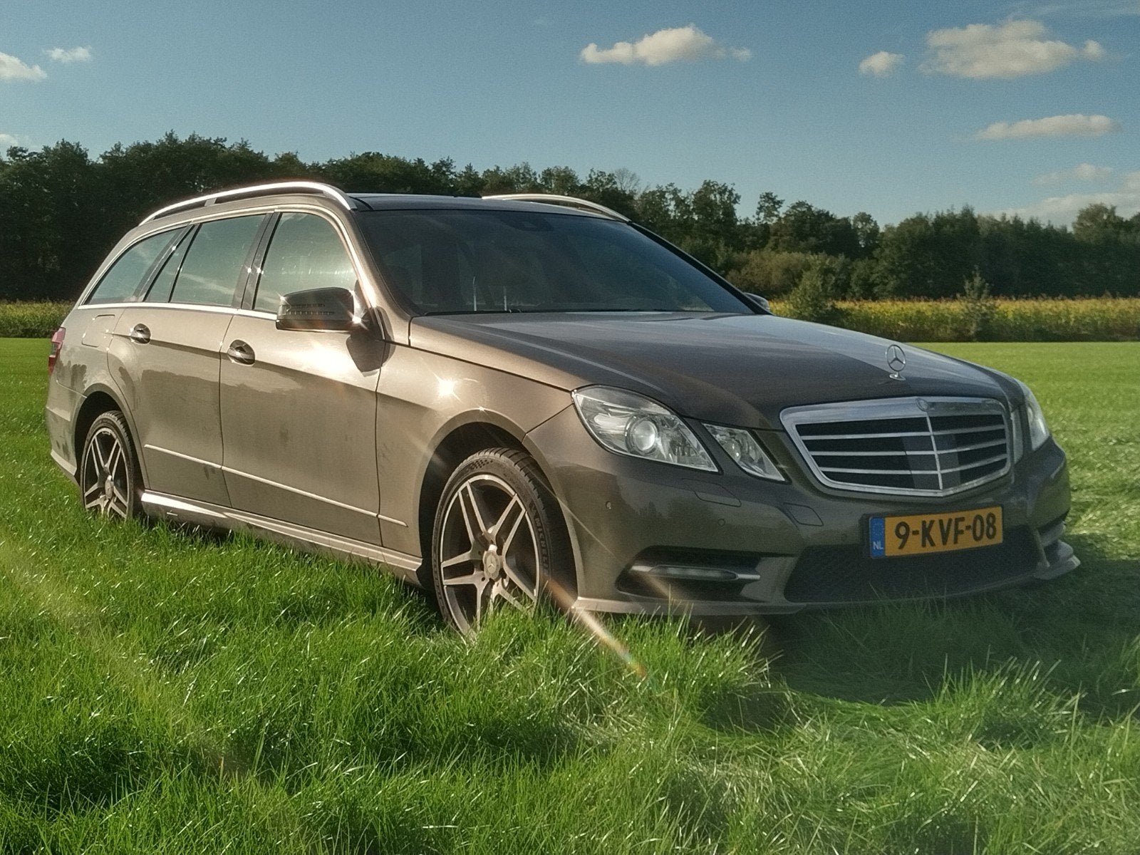 Mercedes E-Klasse E350 Bluetec Estate 2012 AMG Sportpakket, Auto's, Automaat, Achterwielaandrijving, Zwart, 197 €/maand