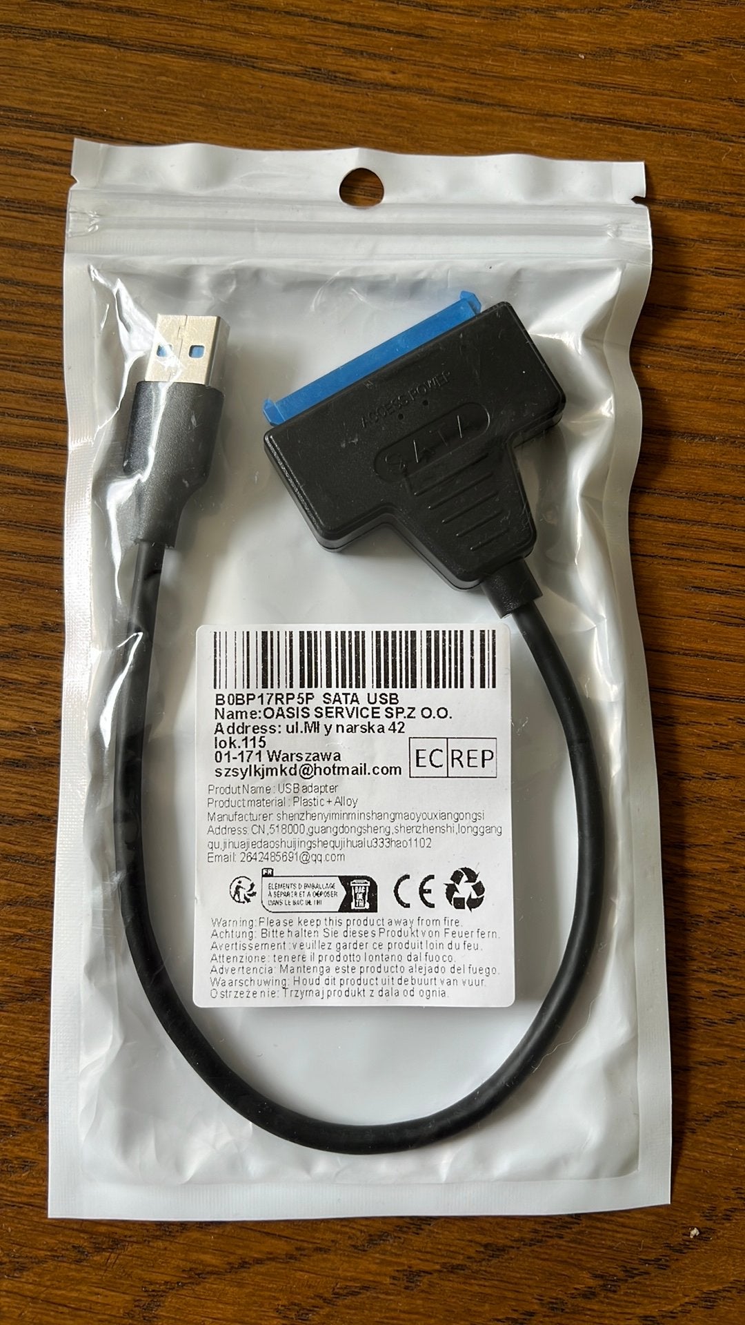 USB 3.0 naar SATA Adapter Kabel – voor 2.5 inch SSD & HDD, Computers en Software, Pc- en Netwerkkabels, Ophalen of Verzenden, Nieuw