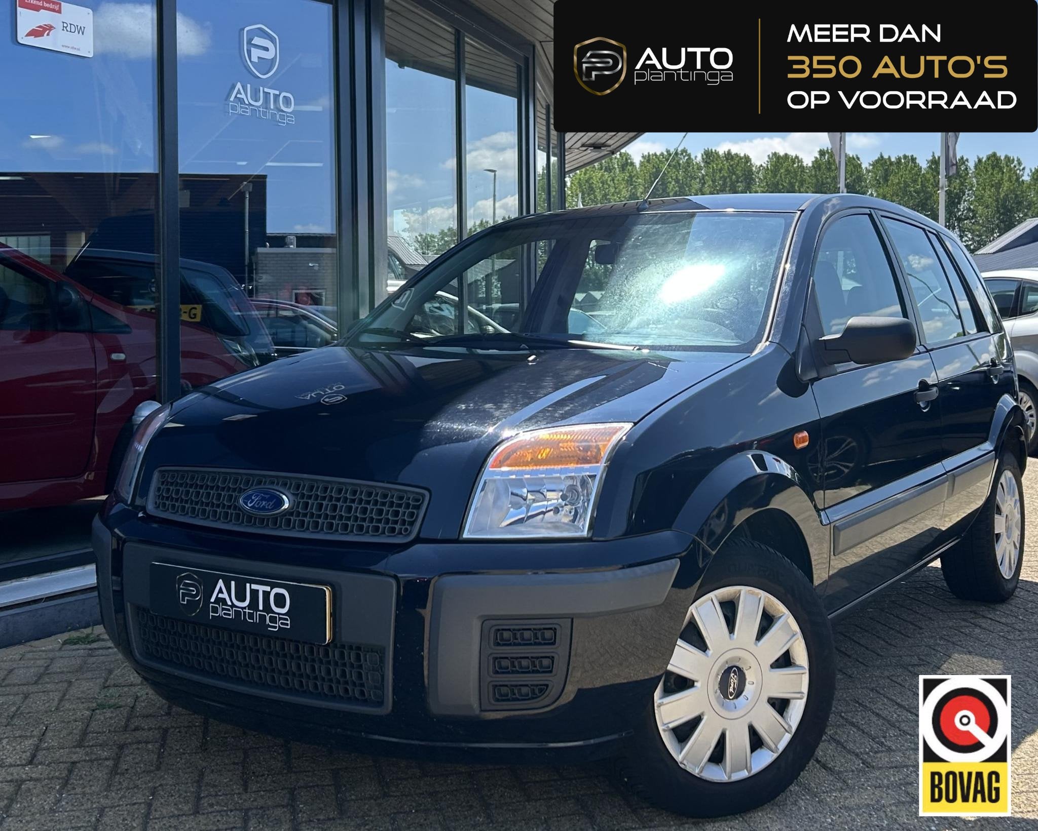 Ford Fusion 1.4-16V Champion | Airco | NL AUTO | NAP | Onder, Auto's, Voorwielaandrijving, Gebruikt, Metallic lak, Blauw