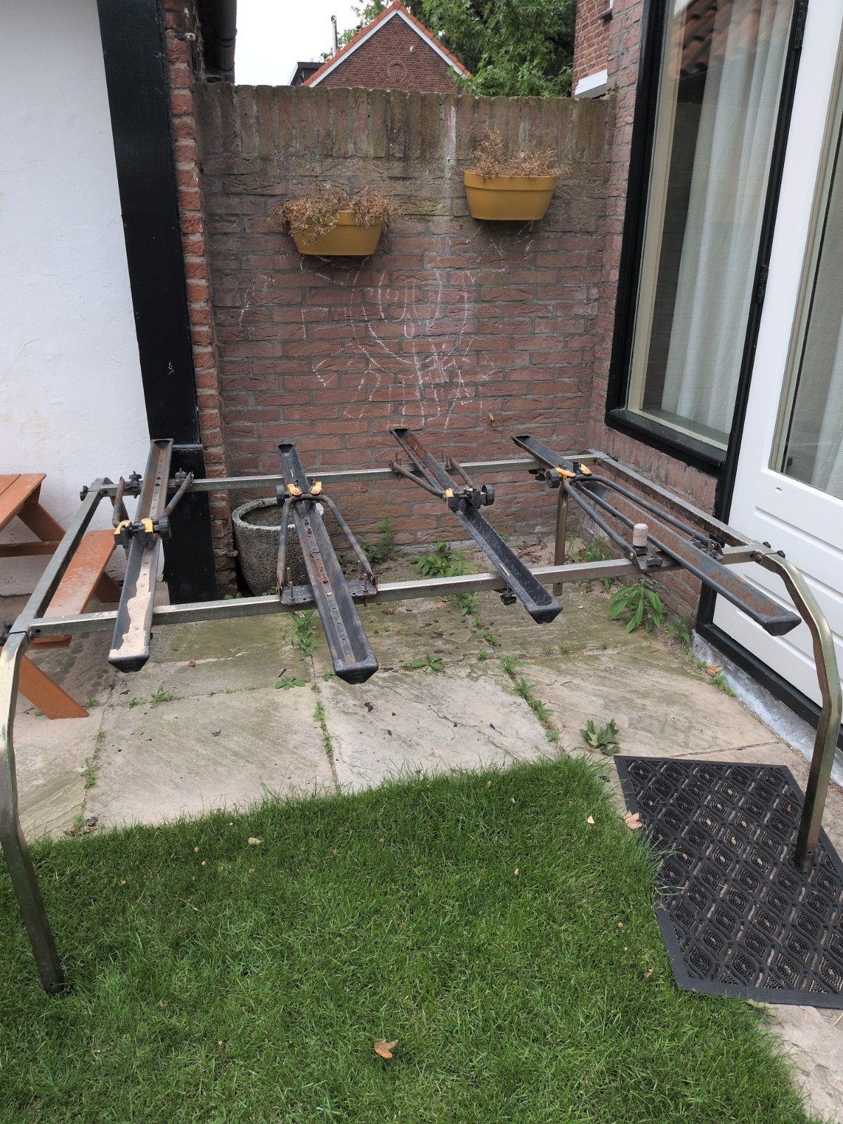 Aart Kok fietsendrager voor vouwwagen, Ophalen