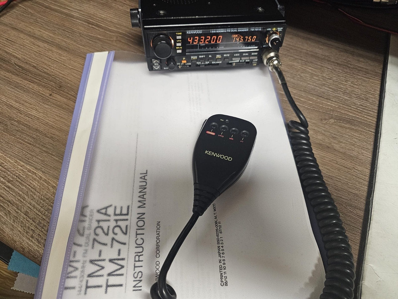 Kenwood tm 721 E, Telecommunicatie, Zenders en Ontvangers, Ophalen of Verzenden, Gebruikt, Zender en Ontvanger