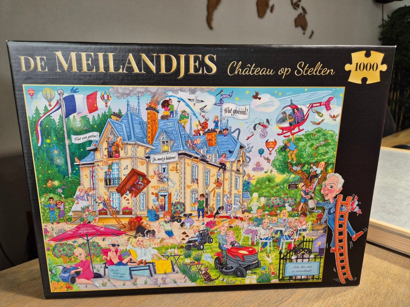 Puzzel 1000. De Meilandjes - Chateau op stelten, Ophalen of Verzenden, 500 t/m 1500 stukjes, Nieuw, Legpuzzel