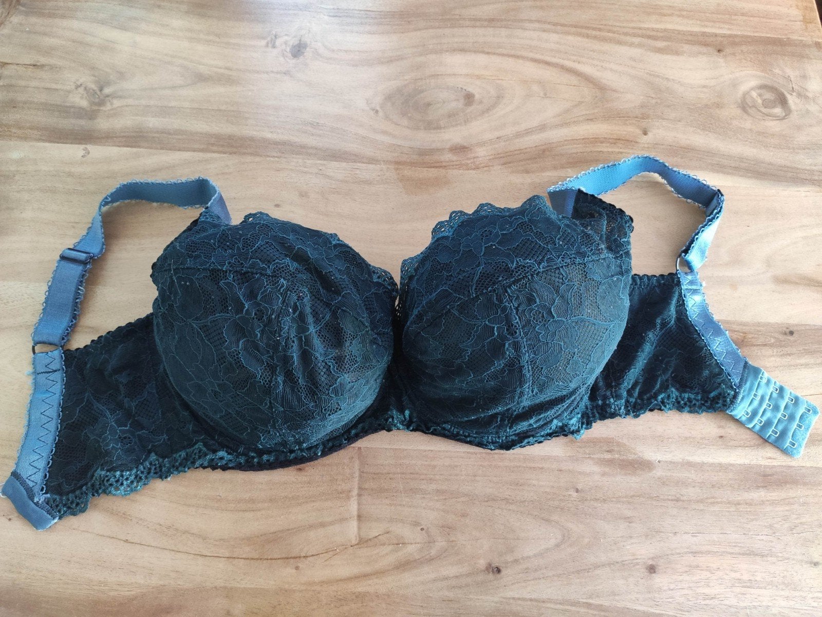 Ewa Michalak BH 60JJ - Donkergroen met kant, Kleding | Dames, Susa Michelab, Ophalen of Verzenden, Groen, BH