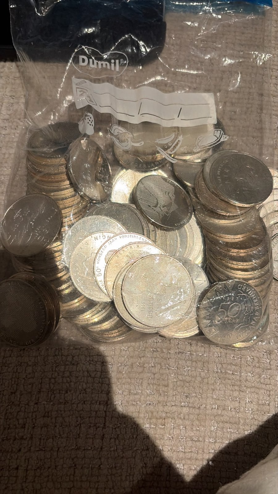 Totaal 30x 50 gulden munten, Ophalen of Verzenden, Koningin Beatrix, 50 gulden, Setje